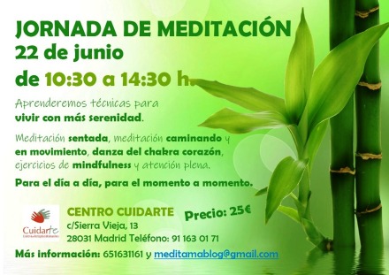 Jornada de meditación Cuidarte_22 de junio